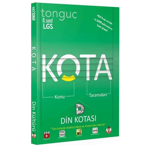 8. Sınıf LGS KOTA Konu Taramaları Din Kültürü Kotası Tonguç Akademi Yayınları