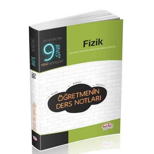 9. Sınıf Fizik Öğretmenin Ders Notları Editör Yayınları