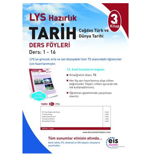 LYS Tarih 3. Kitap Ders Anlatım Föyleri EİS Yayınları