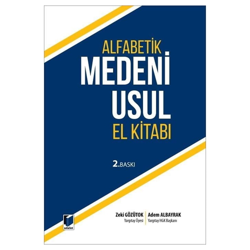 Alfabetik Medeni Usul El Kitabı - Adem Albayrak, Zeki Gözütok