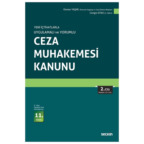 Ceza Muhakemesi Kanunu (2 Cilt) - Osman Yaşar, Cengiz Otacı