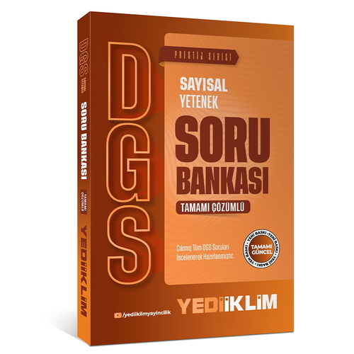 DGS Sayısal Yetenek Tamamı Çözümlü Soru Bankası Yediiklim Yayınları 2027