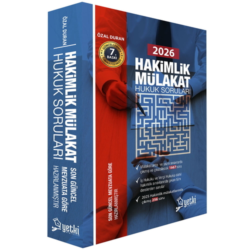 Hakimlik Mülakat Hukuk Soruları Özal Duran Yetki Yayınları 2026