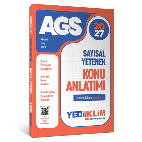 MEB AGS Sayısal Yetenek Konu Anlatımı Yediiklim Yayınları 2027