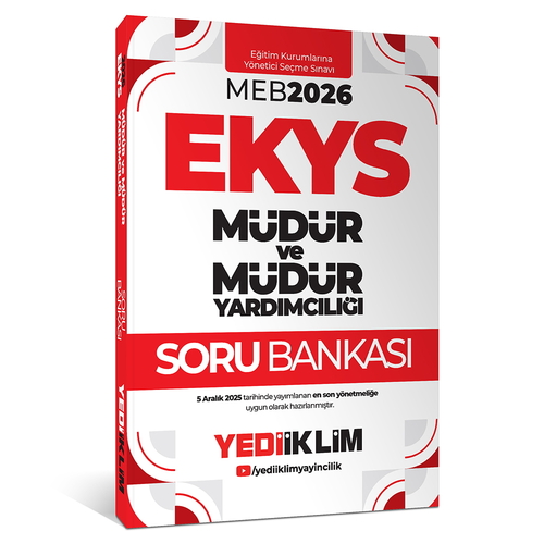 MEB EKYS Müdür ve Müdür Yardımcılığı Soru Bankası Yediiklim Yayınları 2026