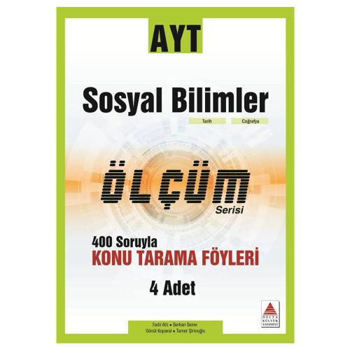 YKS AYT Sosyal Bilimler Konu Tarama Fasikülleri Ölçüm Serisi Delta Kültür Yayınları