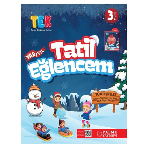 3. Sınıf Tek Yarıyıl Tatil Eğlencem Palme Yayınları