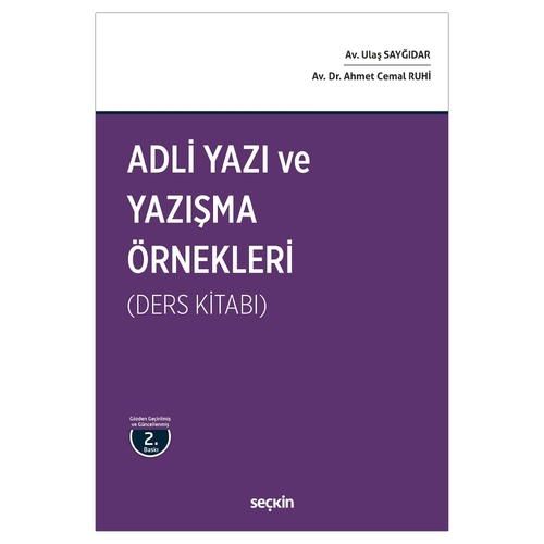 Adli Yazı ve Yazışma Örnekleri - Canan Ruhi, Ahmet Cemal Ruhi