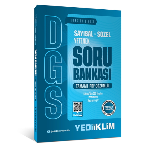 DGS Sayısal-Sözel Yetenek Tamamı Çözümlü Soru Bankası Yediiklim Yayınları 2027