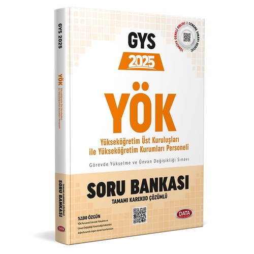GYS YÖK Üst Kuruluşları ile YÖK Personeli Soru Bankası Data Yayınları 2025