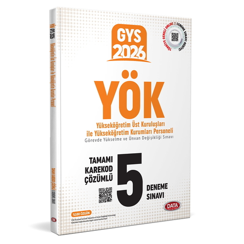 GYS YÖK Üst Kuruluşları ile YÖK Personeli 5 Deneme Sınavı Data Yayınları 2026