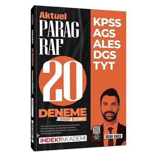 KPSS MEB AGS ALES DGS TYT Aktüel Paragraf 20 Deneme Çözümlü İndeks Akademi Yayınları 2026