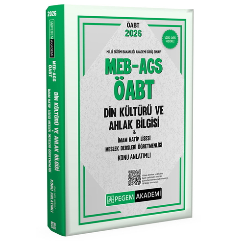 MEB AGS ÖABT Din Kültürü ve Ahlak Bilgisi Konu Anlatımlı Pegem Akademi Yayınları 2026
