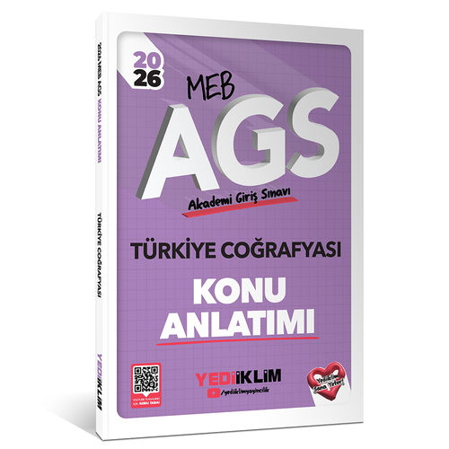 MEB AGS Türkiye Coğrafyası Konu Anlatımı Yediiklim Yayınları 2026