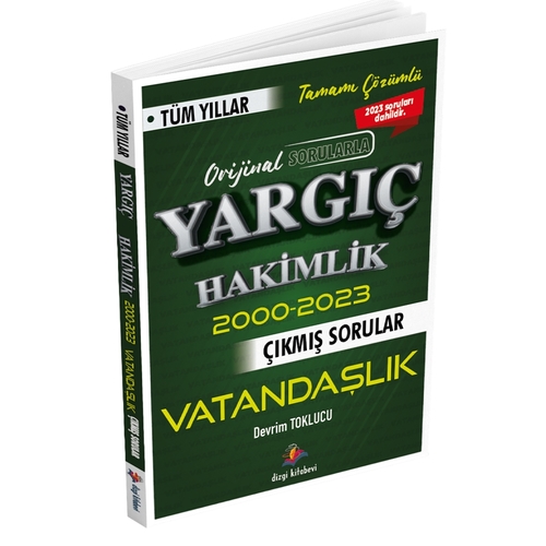 Yargıç Hakimlik Vatandaşlık Tüm Yıllar Çıkmış Sorular Dizgi Kitap Yayınları 2024