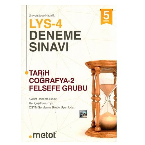 LYS 4 Tarih Coğrafya 2 Felsefe Grubu 5 li Deneme Sınavı Metot Yayınları