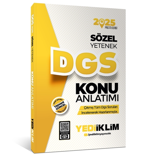 DGS Sözel Yetenek Konu Anlatımı Yediiklim Yayınları 2025