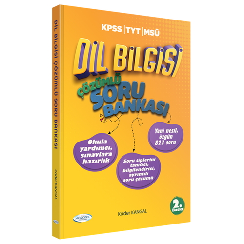Dil Bilgisi Çözümlü Soru Bankası Monopol Yayınları 2026