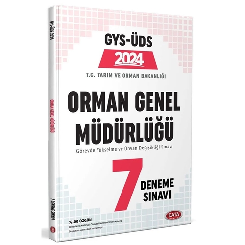 GYS ÜDS Orman Genel Müdürlüğü 7 Deneme Sınavı Data Yayınları 2024