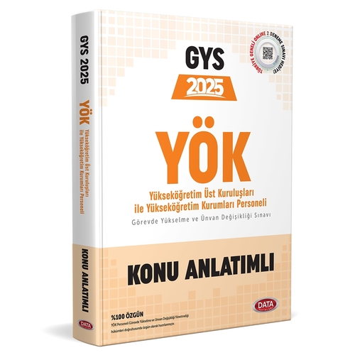 GYS YÖK Üst Kuruluşları ile YÖK Personeli Konu Anlatımlı Data Yayınları 2025