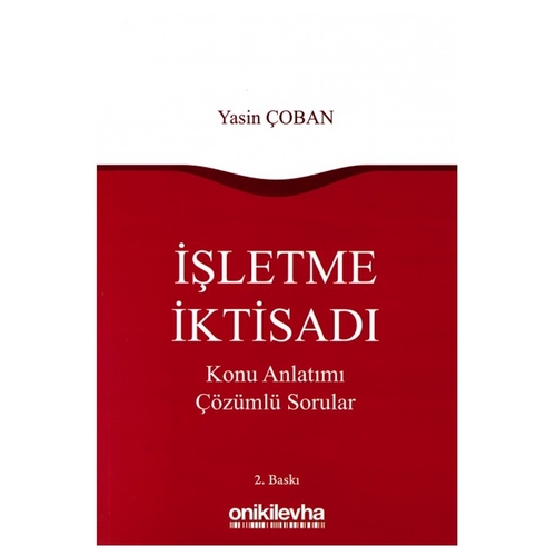 İşletme İktisadı - Yasin Çoban