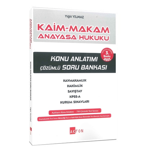 Kaim Makam Anayasa Hukuku Konu Anlatımı Çözümlü Soru Bankası - Yiğit Yılmaz 2021
