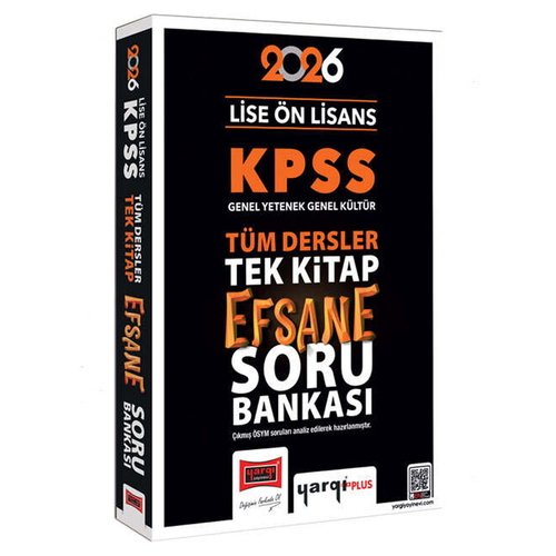 KPSS Lise Ön Lisans GK-GY Tüm Dersler Tek Kitap Efsane Soru Bankası Yargı Yayınları 2026