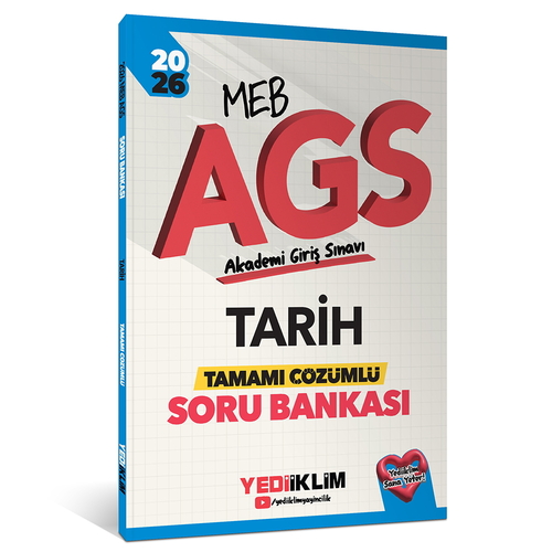 MEB AGS Tarih Tamamı Çözümlü Soru Bankası Yediiklim Yayınları 2026