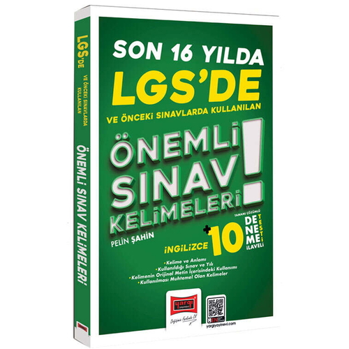 Son 16 Yılda LGS\' de Kullanılan Önemli İngilizce Sınav Kelimeleri Yargı Yayınları