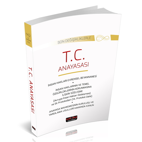 T.C. Anayasası Son Değişikliklerle - Savaş Yayınları Ekim 2025
