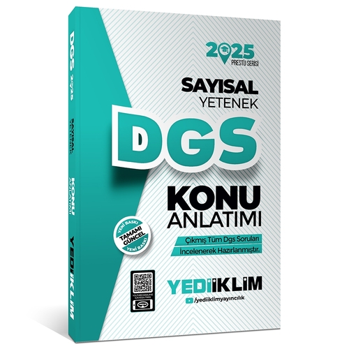 DGS Sayısal Yetenek Konu Anlatımı Yediiklim Yayınları 2025