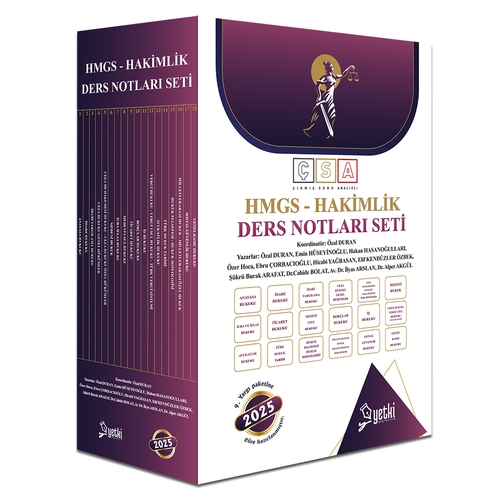 HMGS Hakimlik Ders Notları Seti Yetki Yayınları 2025