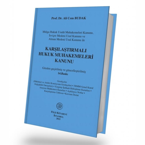 Karşılaştırmalı Hukuk Muhakemeleri Kanunu - Ali Cem Budak