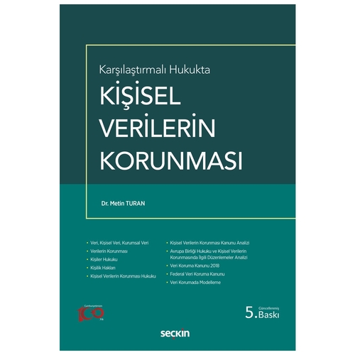 Kişisel Verilerin Korunması - Metin Turan