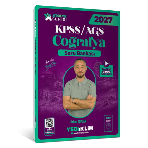 KPSS AGS Genel Kültür Atölye Serisi Coğrafya Soru Bankası Yediiklim Yayınları 2027