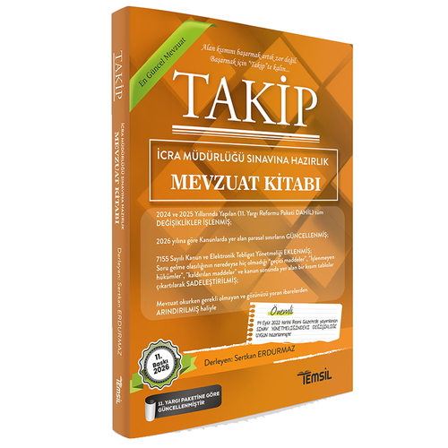 TAKİP İcra Müdürlüğü Mevzuat Kitabı Temsil Kitap Yayınları 2026