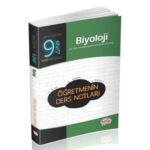 9. Sınıf Biyoloji Öğretmenin Ders Notları Editör Yayınları