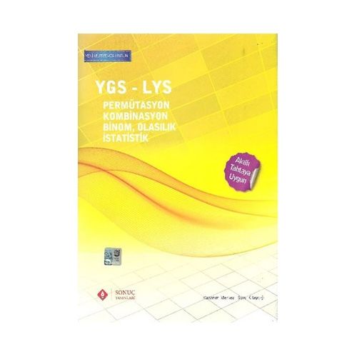 YGS - LYS Permütasyon Kombinasyon Binom Olasılık İstatistik - Sonuç Yayınları