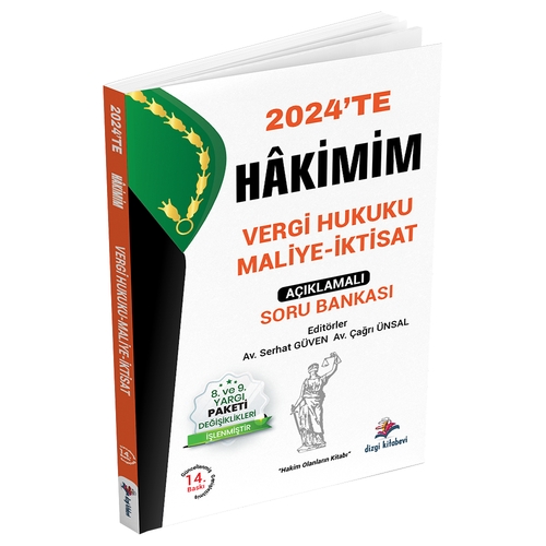 HAKİMİM Vergi Hukuku, Maliye, İktisat Soru Bankası Dizgi Kitap Yayınları 2024