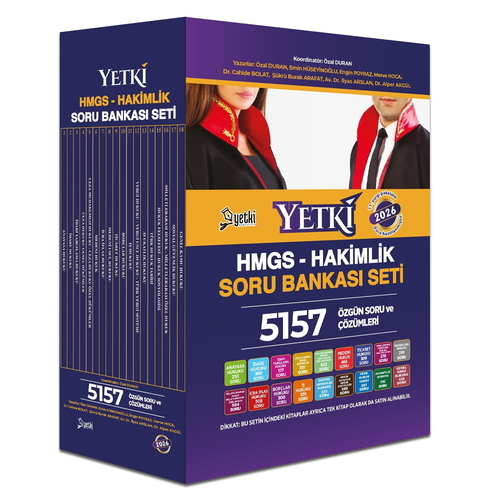 HMGS Hakimlik Soru Bankası Seti Yetki Yayınları 2026