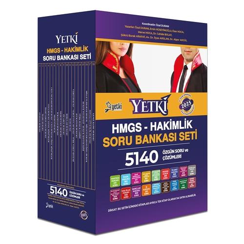 HMGS Hakimlik Soru Bankası Seti Yetki Yayınları 2025