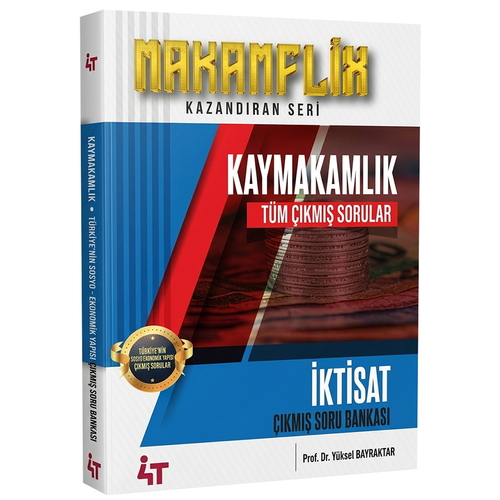 MAKAMFLİX Kaymakamlık İktisat Tüm Çıkmış Sorular Soru Bankası 4T Yayınları 2026