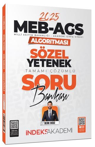 MEB AGS Algoritması Sözel Yetenek Soru Bankası İndeks Akademi Yayınları 2025