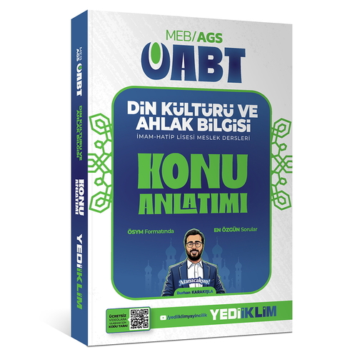 MEB AGS ÖABT Din Kültürü ve Ahlak Bilgisi Konu Anlatımı Yediiklim Yayınları 2027