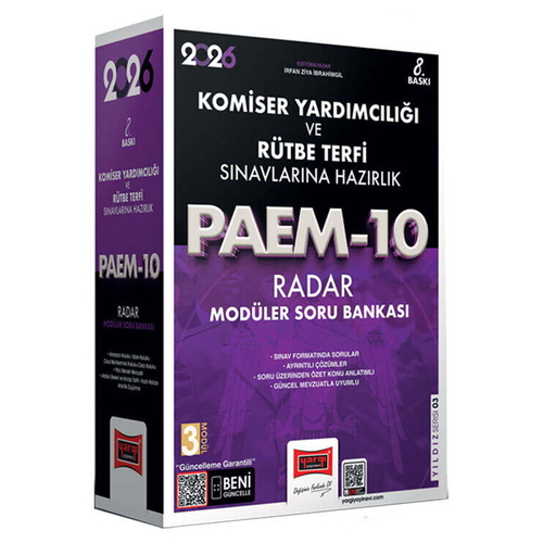 PAEM Komiser Yardımcılığı ve Rütbe Terfi Sınavlarına Hazırlık Radar Modüler Soru Bankası Yargı Yayınları 2026