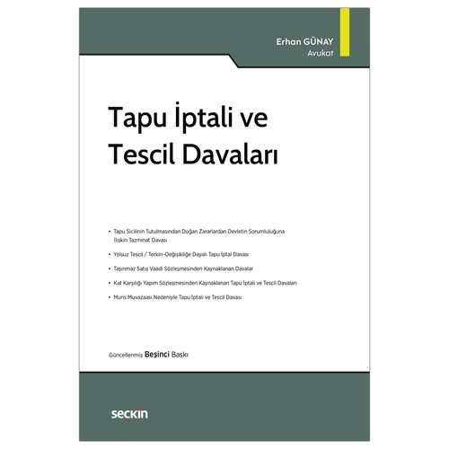 Tapu İptali ve Tescil Davaları - Erhan Günay