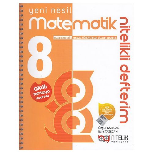 8. Sınıf Matematik Nitelikli Defterim Nitelik Yayınları