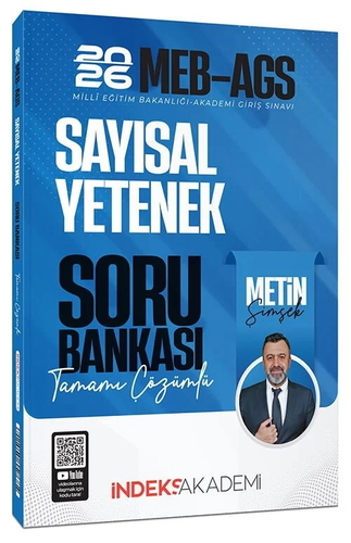 MEB AGS Sayısal Yetenek Soru Bankası Tamamı Çözümlü İndeks Akademi Yayınları 2026