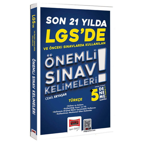 Son 21 Yılda LGS\' de Çıkan Önemli Türkçe Sınav Kelimeleri Yargı Yayınları