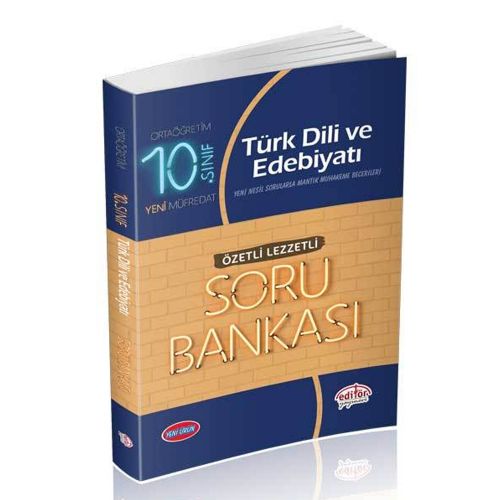 10. Sınıf Türk Dili ve Edebiyatı Soru Bankası Özetli Lezzetli Editör Yayınları